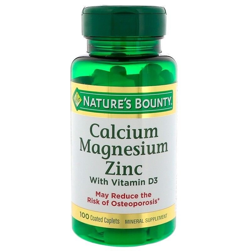 Ngăn ngừa các bệnh về xương với Nature's Bounty Calcium Magnesium Zinc