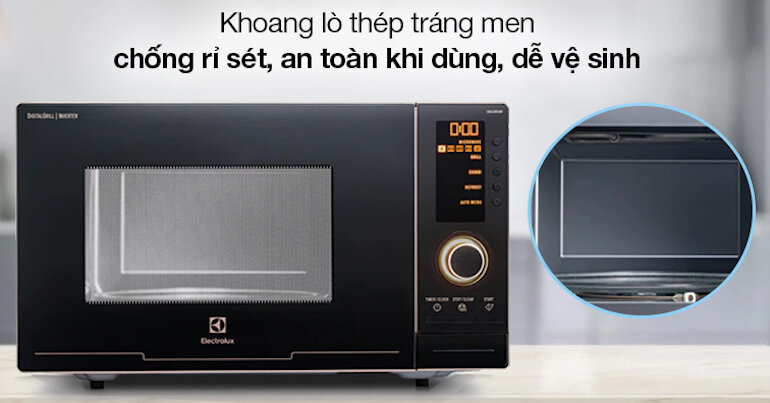 Lò vi sóng Electrolux EMS2382GRI có thiết kế đầy hiện đại