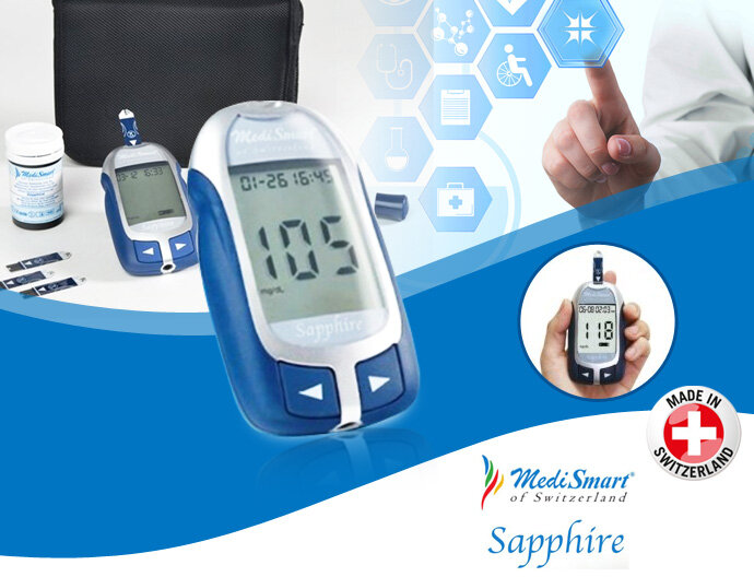 Máy đo đường huyết Medismart Sapphire Plus