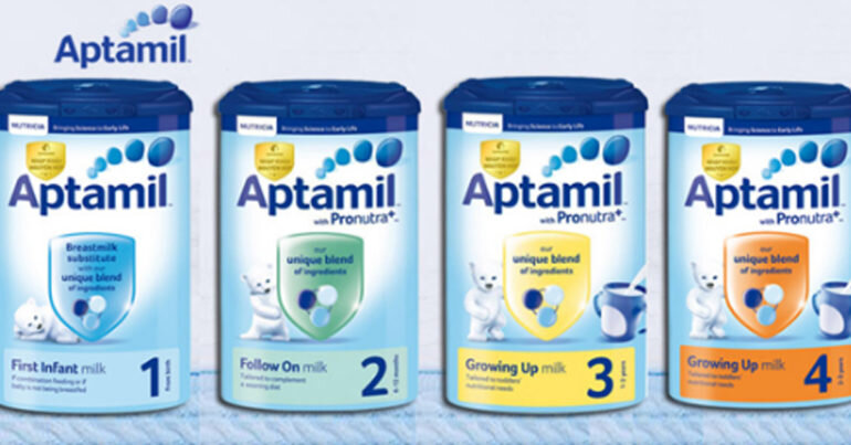Sữa Aptamil có tốt không ? Có mấy loại ? Giá bao nhiêu tiền ?