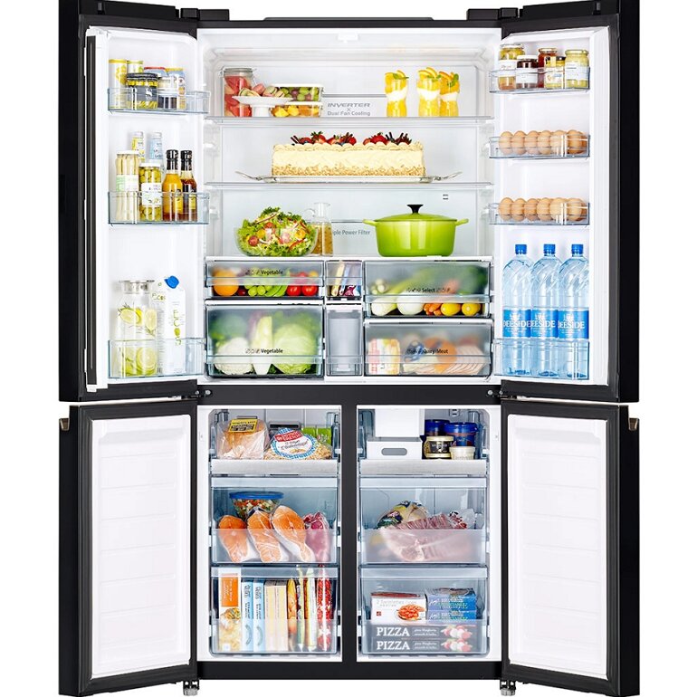 tủ lạnh Hitachi 4 cánh R-WB640PGV1 (GCK) bảo quản được lượng lớn thực phẩm