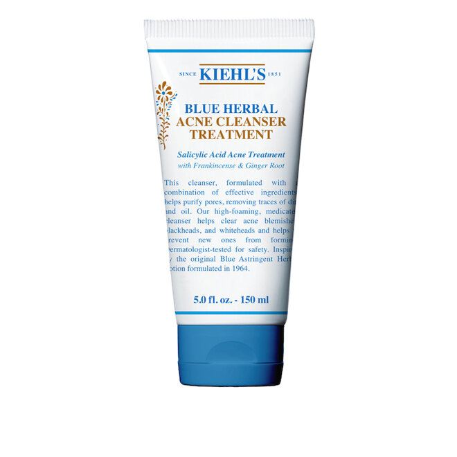 Sữa rửa mặt làm sạch sâu Kiehl’s Blue Herbal Acne Cleanser Treatment