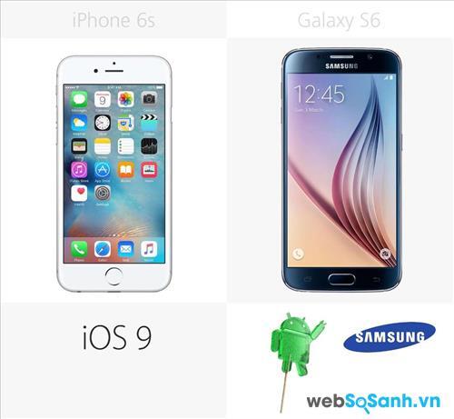 So sánh hệ điều hành của iPhone 6s và Samsung Galaxy S6