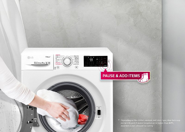 Kiểu dáng đẹp của máy giặt LG 9kg