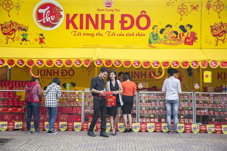 Hệ thống cửa hàng bánh trung thu Kinh Đô có mặt ở hầu khắp các tỉnh thành trên cả nước