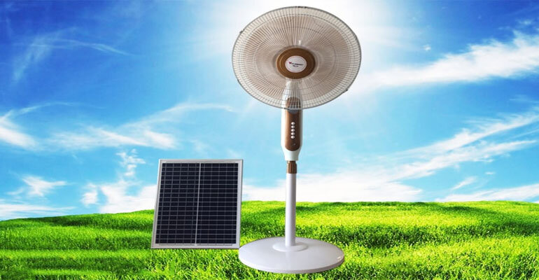 Quạt điện năng lượng VITI SMART VT-F150 có thiết kế hiện đại Quạt năng lượng mặt trời VITI SMART VT-F150
