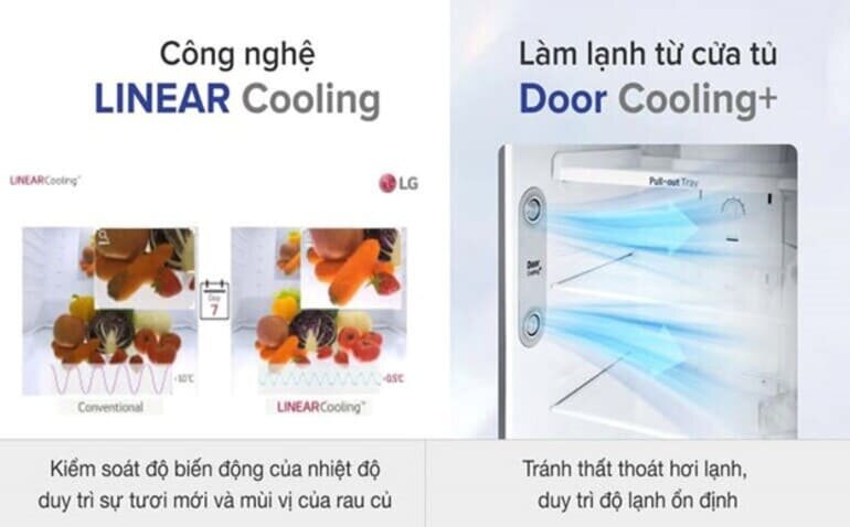 Công nghệ Linear Cooling kiểm soát độ biến động của nhiệt độ