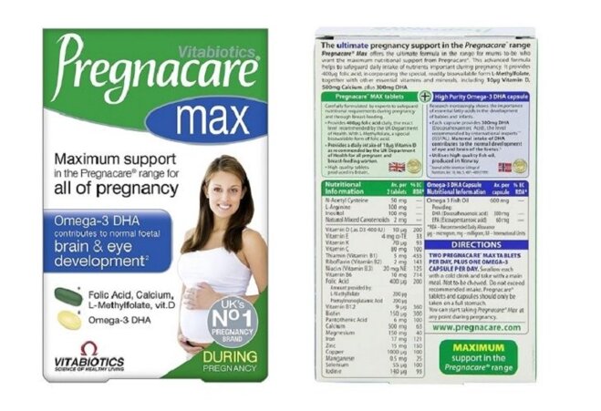 Review viên uống vitamin bầu Pregnacare Max chi tiết