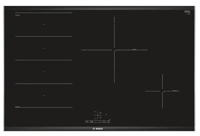 Các tính năng tiện ích đáng chú ý của bếp từ âm Bosch PXE875BB1E Serie 4