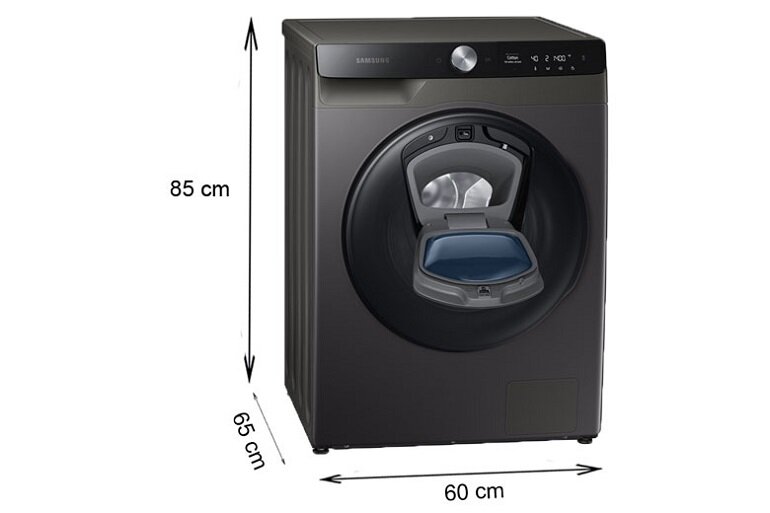 Máy giặt sấy Samsung Addwash Inverter 9.5kg WD95T754DBX/SV có khối lượng giặt là 9.5kg và khối lượng sấy là 6kg