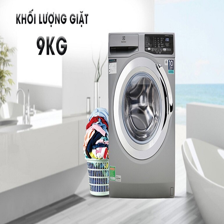dòng sản phẩm máy giặt Electrolux 9kg EWF9024BDWA hiện đại 