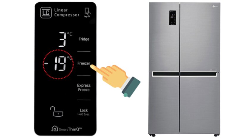 Cách điều chỉnh nhiệt độ tủ lạnh LG GR-X257MC để bảo quản thực phẩm tốt nhất 