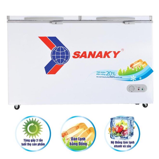 Tủ đông Sanaky 4099w1 được thiết kế hiện đại và tiện dụng cho người dùng