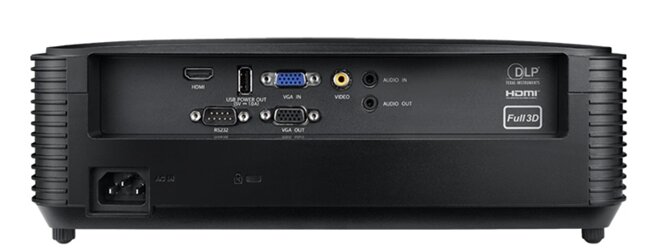 mặt sau máy chiếu optoma xa510