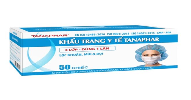 khẩu trang y tế 4 lớp dùng 1 lần