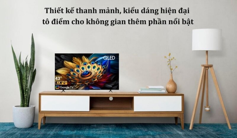 thiết kế tivi TCL 43C655