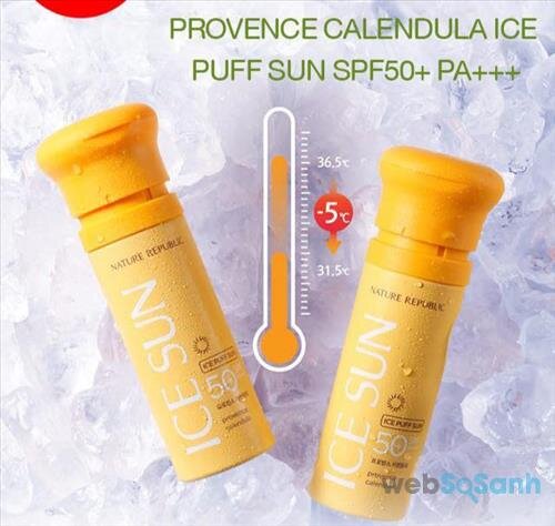 Kem chống nắng Ice Puff Sun Nature Republic