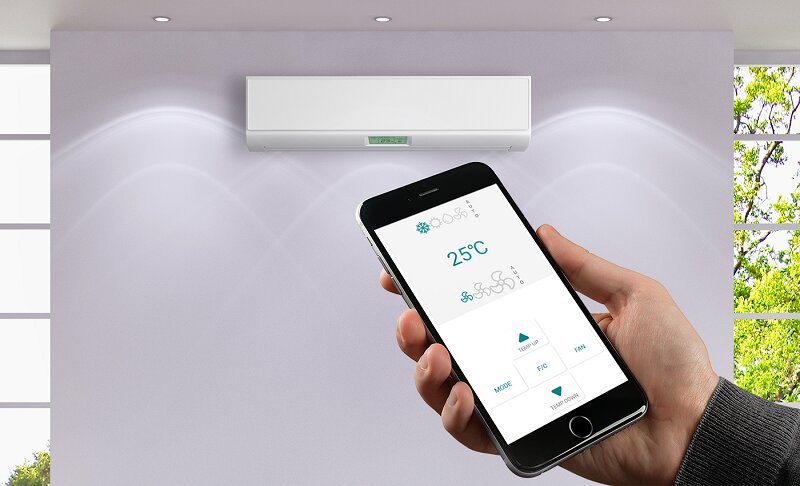 Điều khiển điều hòa từ xa bằng điện thoại