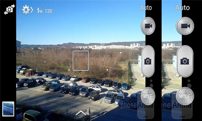 Giao diện chụp ảnh trên Android 4.2.2 của Galaxy Trend Plus