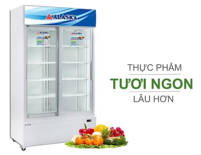 Tìm hiểu ưu nhược điểm của tủ mát Alaska 2 cánh 1200 lít SL-12CS