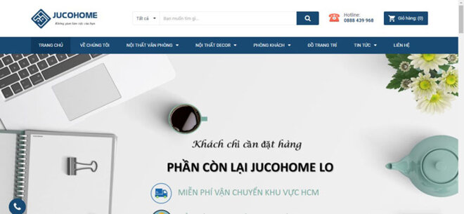 Jucohome.vn mang tới giải pháp không gian làm việc hiện đại