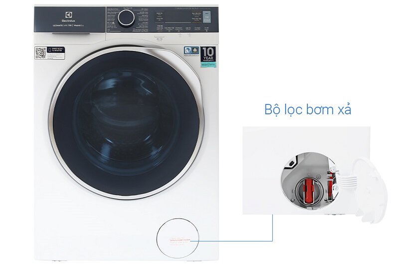 Máy giặt Electrolux có sấy khô 11kg sấy 7kg UltimateCare 700 EWW1142Q7WB