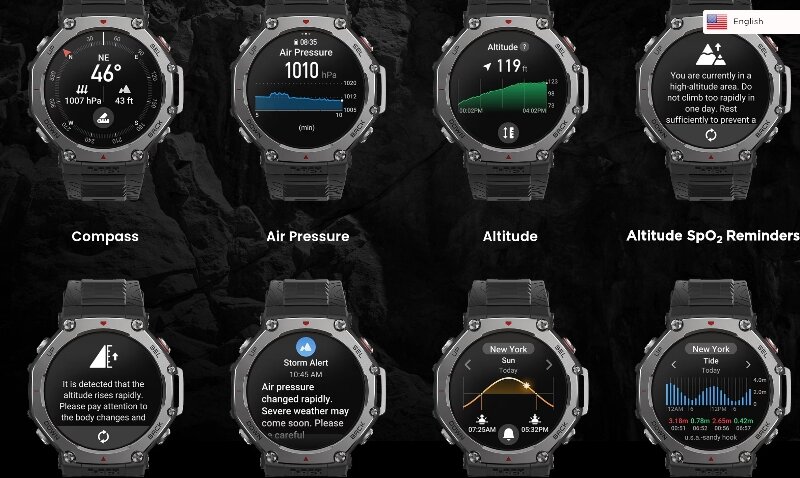 Đồng hồ Amazfit T-Rex 3: Siêu bền bỉ và thông minh với trí tuệ nhân tạo AI