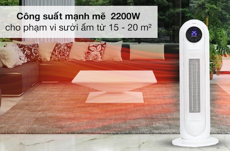 Quạt Sưởi Gốm Mutosi Mch-2200 (Nguồn: Vietdy)