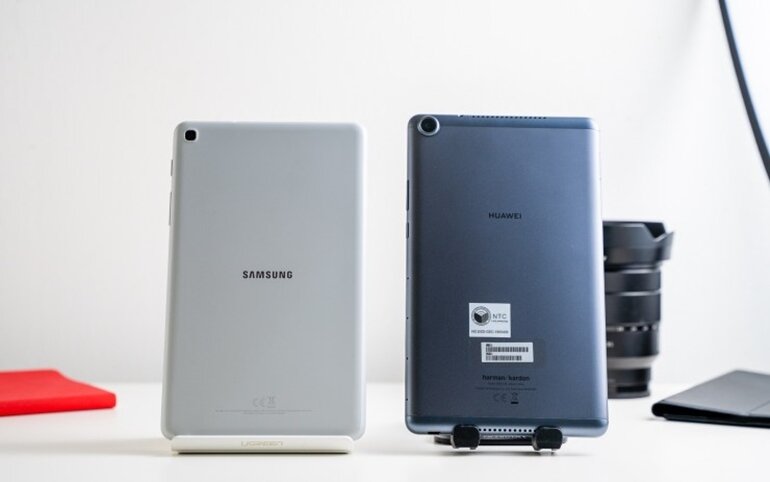 so sánh samsung galaxy tab a 8.0 2019 và huawei mediapad m5 lite 8