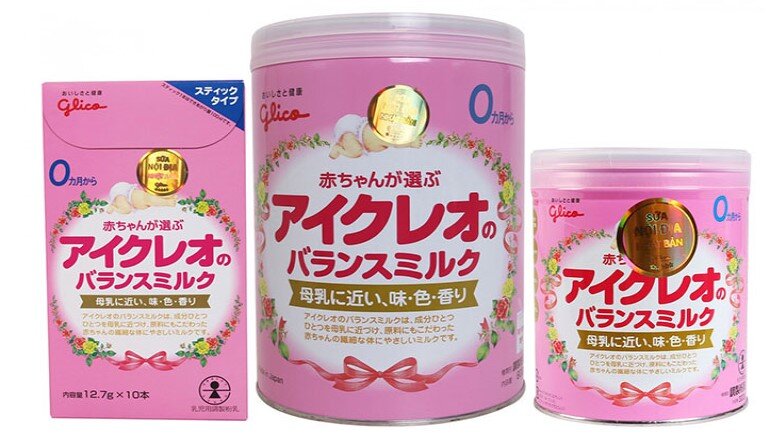 Sữa dành cho trẻ em Glico nhập khẩu nguyên lon từ Nhật Bản, đảm bảo chất lượng đạt chuẩn.