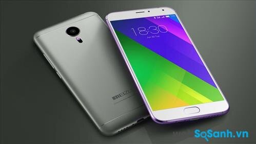 smartphone Meizu MX5 sử dụng màn hình tấm nền Super AMOLED cho màu sắc tươi sáng và sắc nét