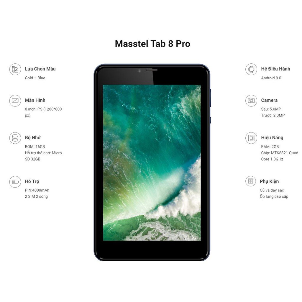 Máy tính bảng Masstel Tab8 Pro