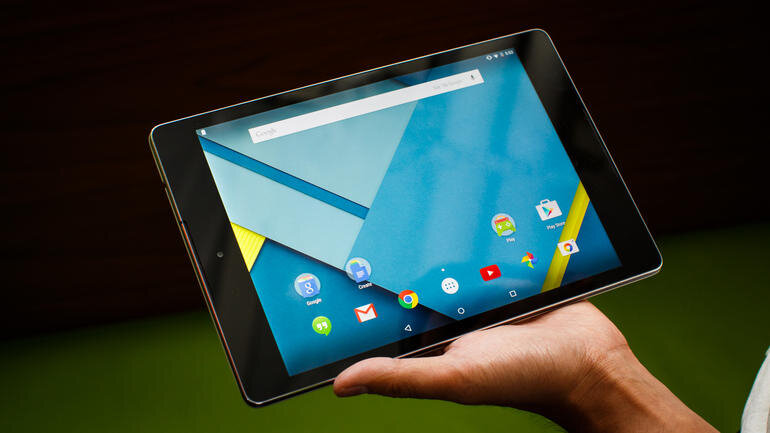 Screen size of Nexus 9