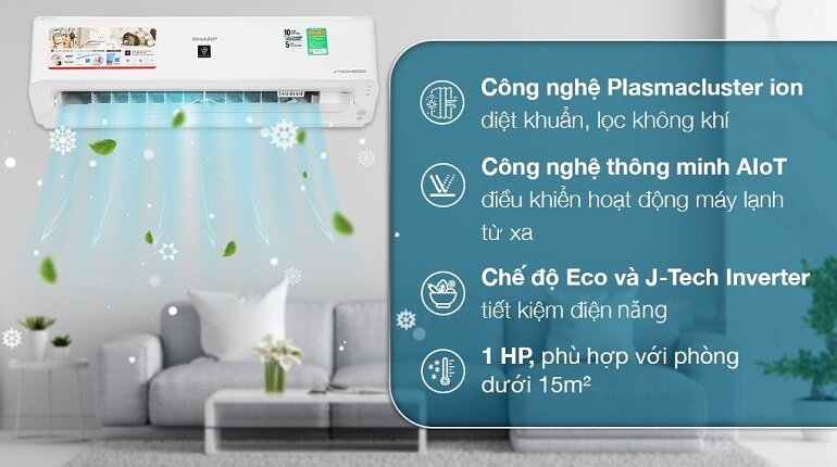 Có nên mua điều hòa Sharp AH-XP10YHW tích hợp công nghệ AIoT không?