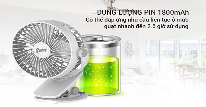 quạt tích điện Comet CRF0705