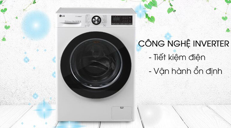 Được tích hợp công nghệ Inverter giúp máy giặt hoạt động trơn tru, bền bỉ hơn và hạn chế tiếng ồn hiệu quả.