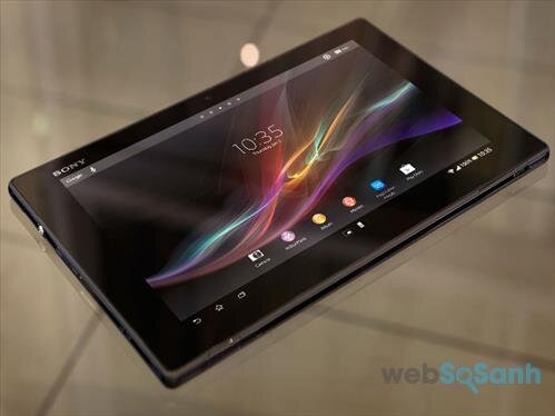 Màn hình là điểm mạnh của máy tính bảng Sony Xperia Tablet Z