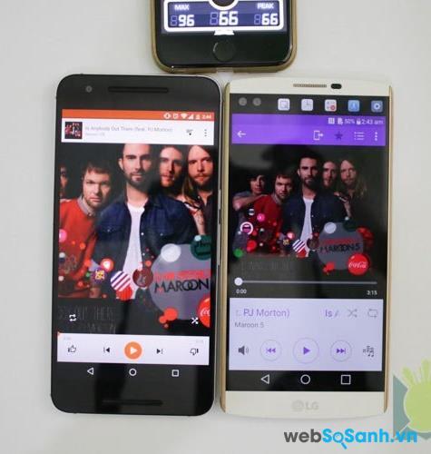 Điện thoại LG V10 và điện thoại Nexus 6P