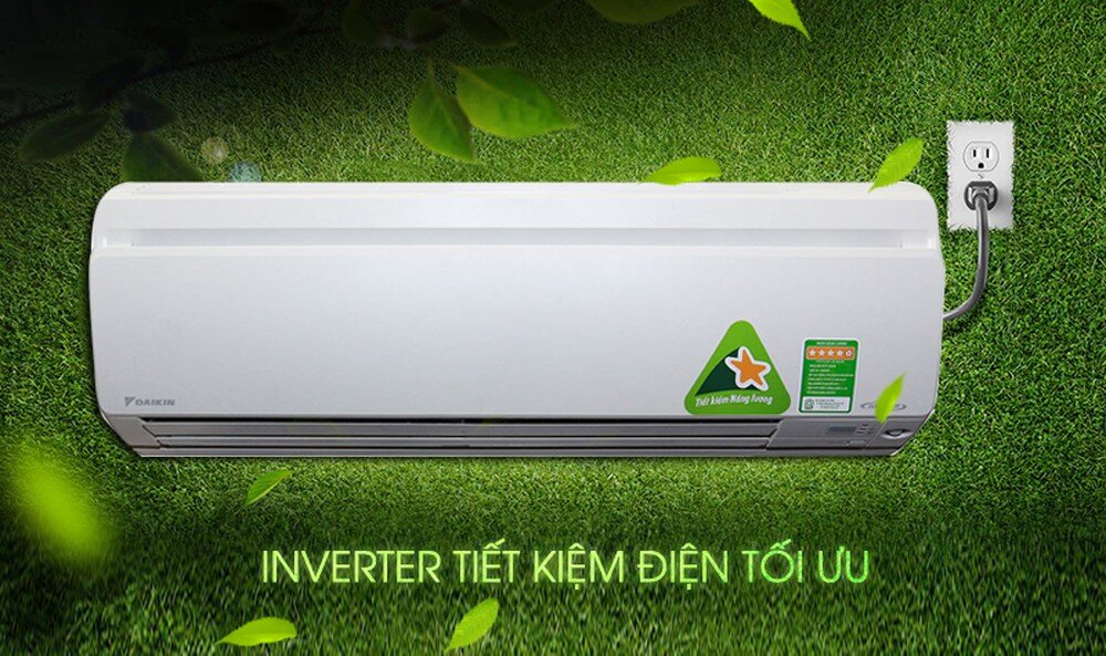 Inverter trên Daikin giúp bạn tiết kiệm được điện năng tối đa