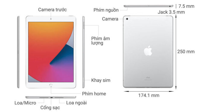 iPad 8 dùng sim có thể nghe gọi điện thoại được không?