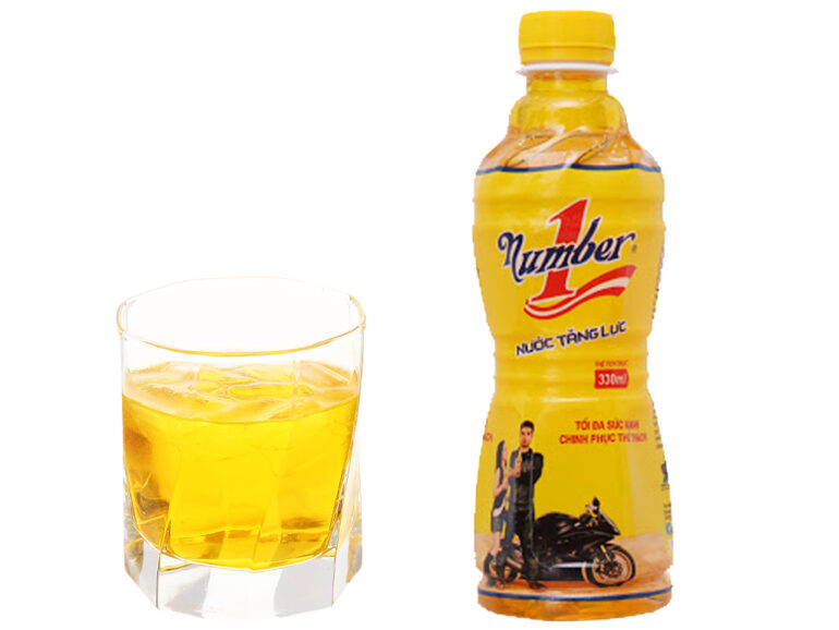 Nước tăng lực Number 1 - Giá tham khải: 9.000 vnđ/chai 330ml và 195.000 vnđ/thùng 24 chai