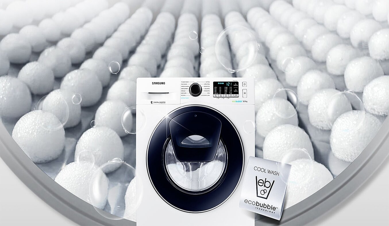 Máy giặt Samsung AddWash WW90K54E0UW/SV