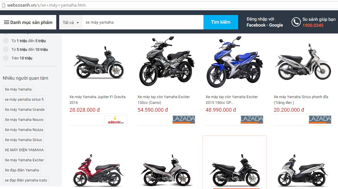 Mua xe máy Yamaha ở đâu giá rẻ nhất