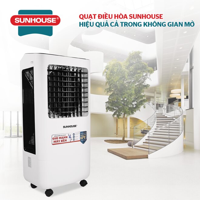 Quạt điều hòa Sunhouse SHD7770 là sự lựa chọn lý tưởng để làm mát trong không gian mở