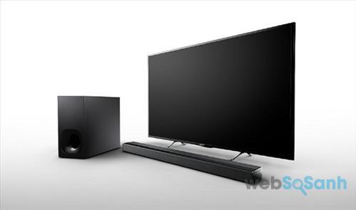 Loa thanh Soundbar có thể được đặt gọn dưới tivi