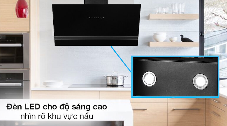 Chiếu sáng toàn bộ khu vực nấu ăn với 2 đèn LED siêu sáng