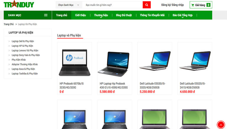 Tranduy.vn – Nơi cung cấp máy tính đồng bộ renew, Laptop nhập khẩu giá cạnh tranh nhất