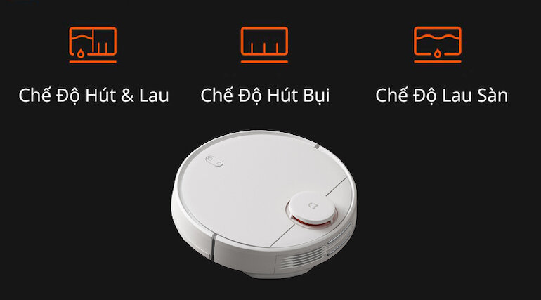 Robot hút bụi Xiaomi Vacuum Mop Pro SKV4110GL dễ dàng làm sạch những khu vực gầm tủ, giường với thiết kế nhỏ gọn.