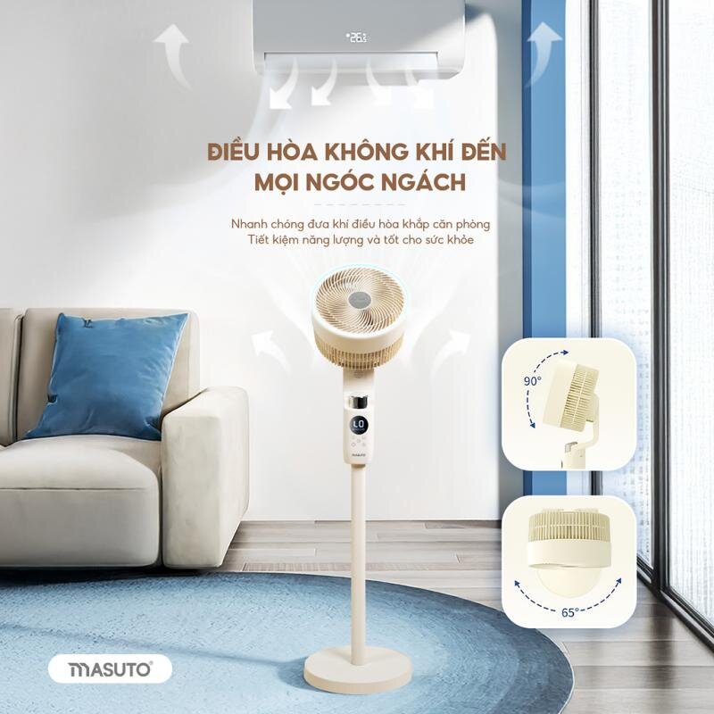 Quạt đối lưu Masuto Smart Air - Điều khiển bằng giọng nói, tiện lợi cho mọi nhà