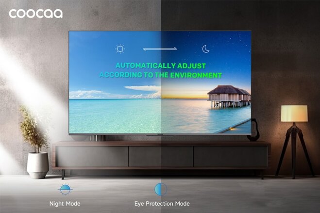 Công nghệ bảo vệ mắt trên Google Tivi Coocaa QLED 4K 100 inch 100A5D